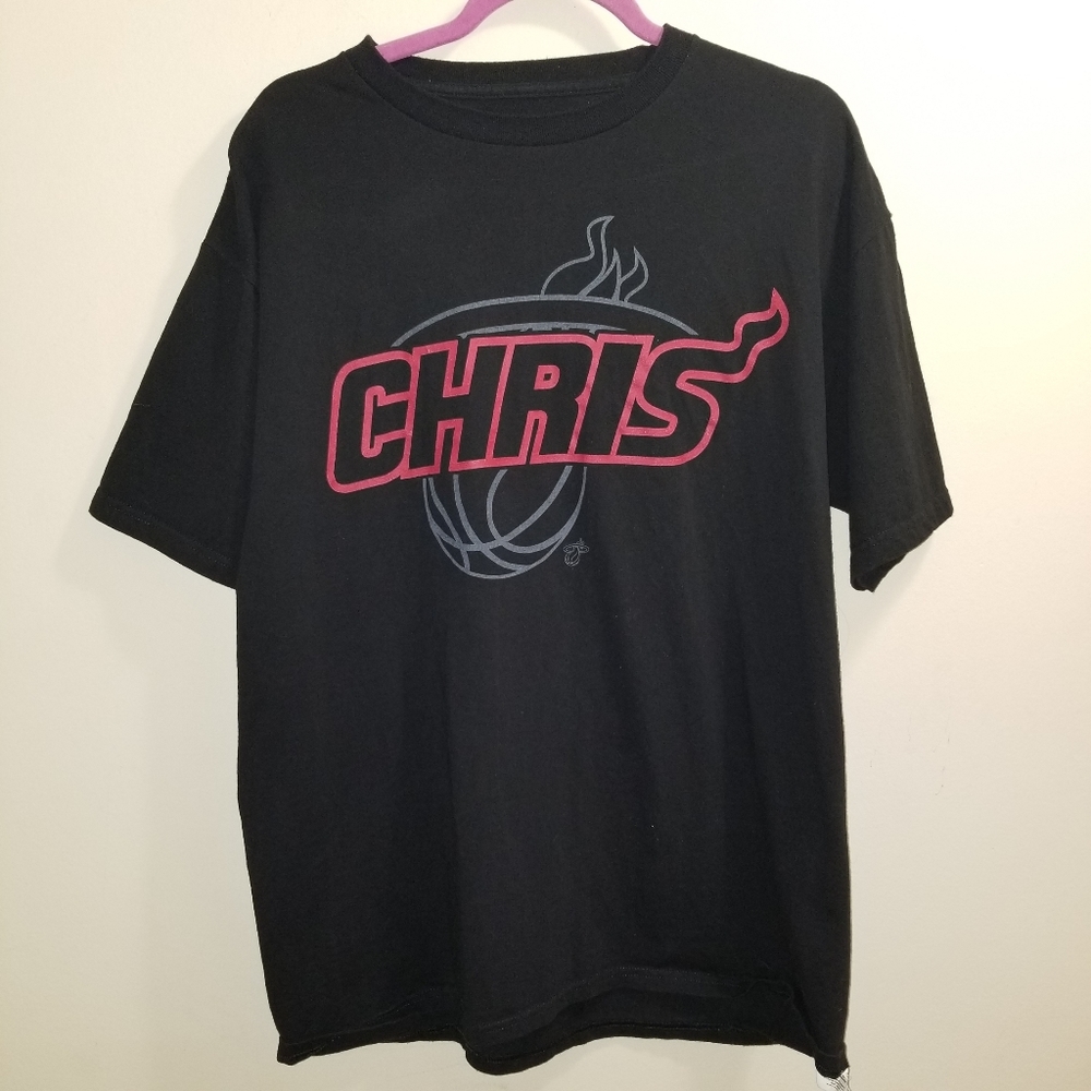Miami Heat Chris Bosh Majestic T Shirt Black